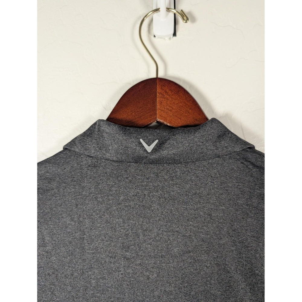 Callaway Polo Shirt Womens Medium Gray Heather Opti-Dri Golf Performance UPF - Picture 5 of 10